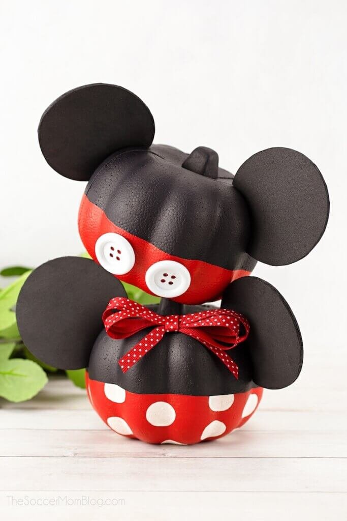 Mickey and Minnie Pumpkin Craft