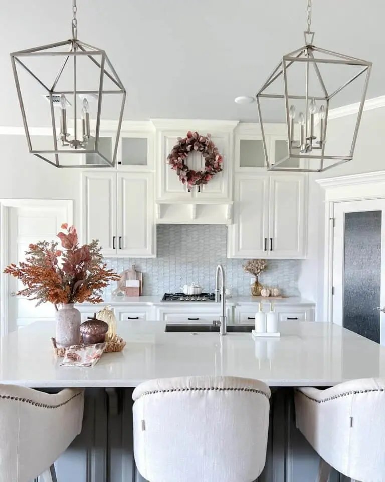 Modern Fall Kitchen Island Decor