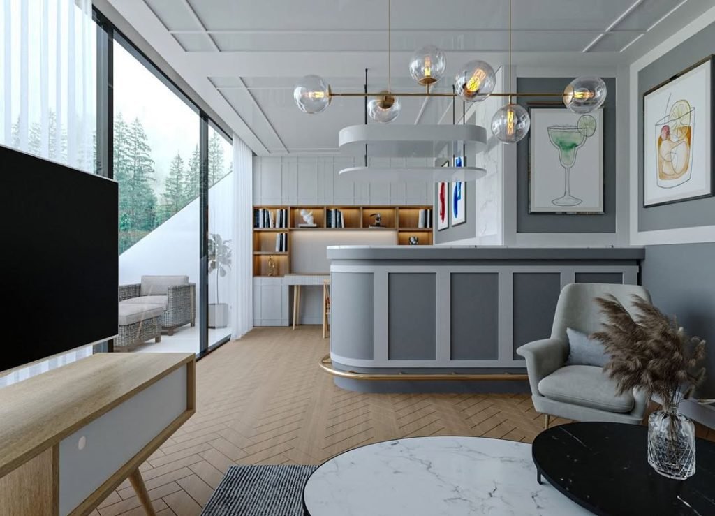 Modern Kitchen Bar Concept