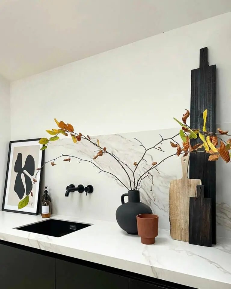 Modern Kitchen Fall Accents