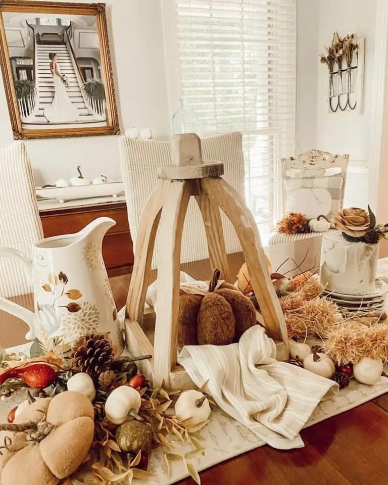 Neutral Fall Table Décor