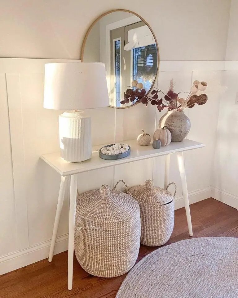 Neutral Woven Basket Storage