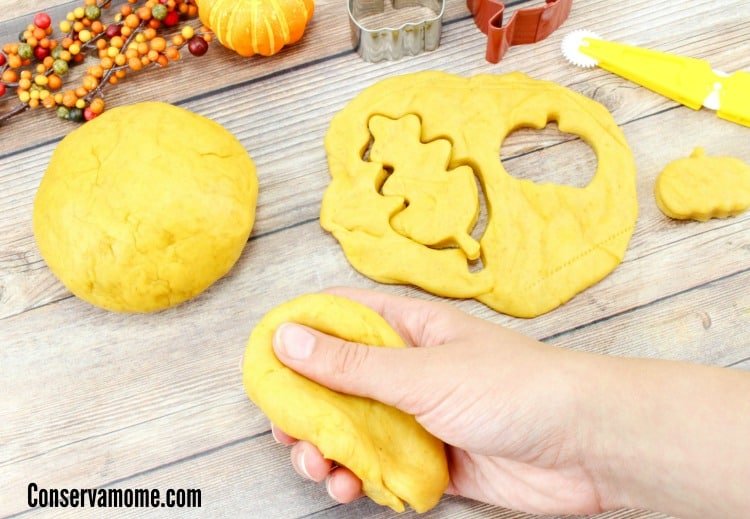 No-Cook Pumpkin Playdough Recipe