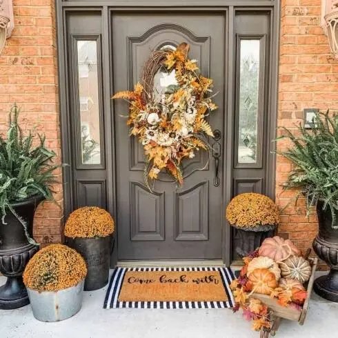 Oversized Elegant Fall Wreath