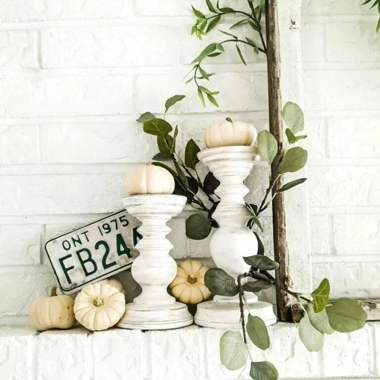 Pumpkin Patch Mantel Display
