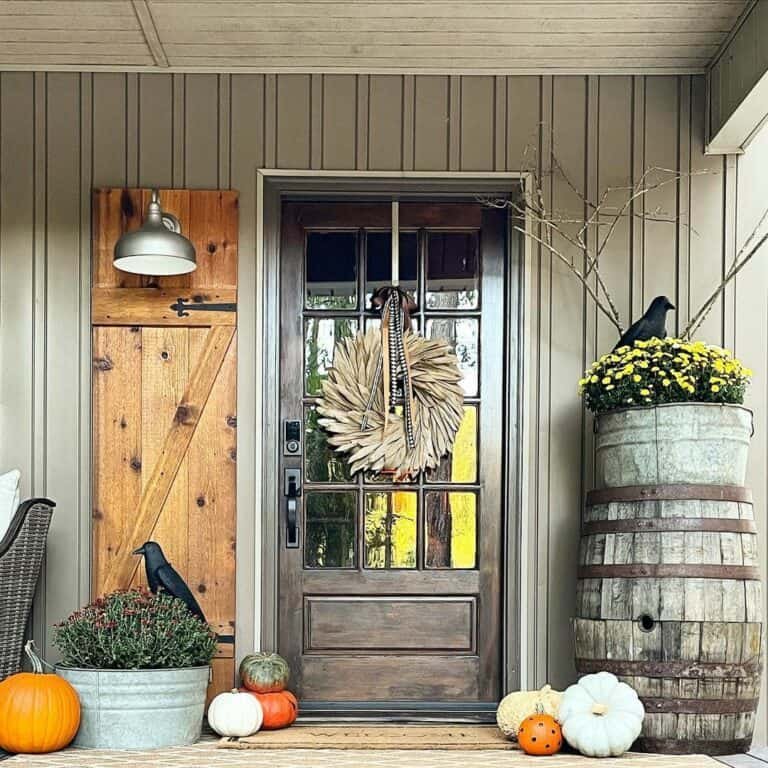 Rustic Brown Wreath Decor