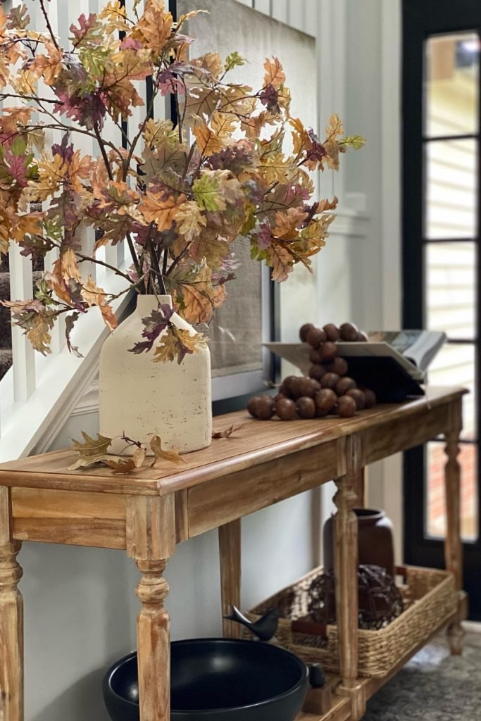 Rustic Console Table Decor