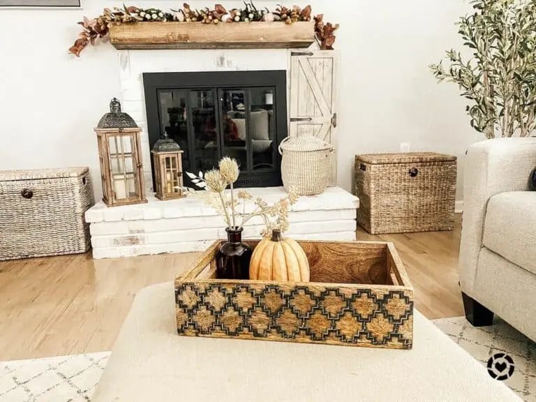 Rustic Fall Lantern Decor