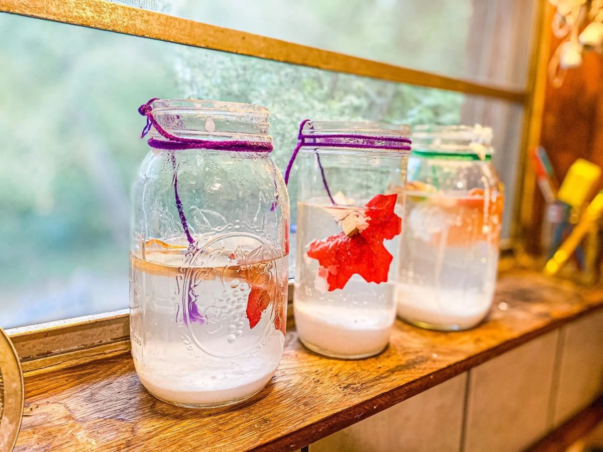 Salt Crystal Leaf Crafts