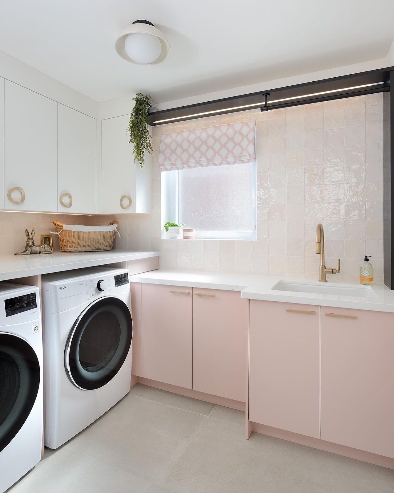 Serene Blush Laundry Design
