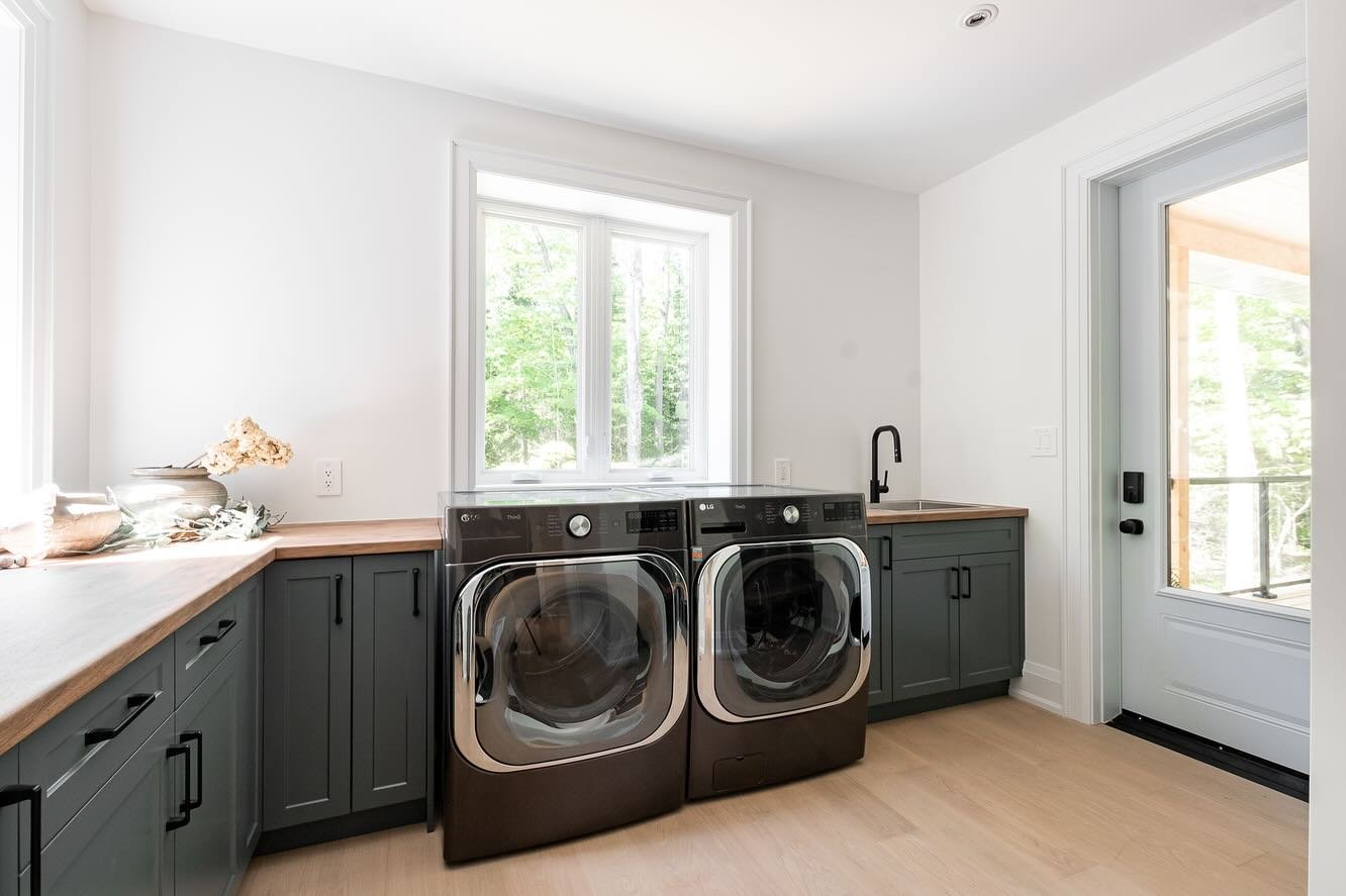 Sleek and Simple Laundry Space