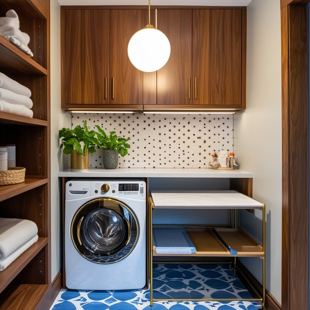 Sleek Walnut Storage Solution