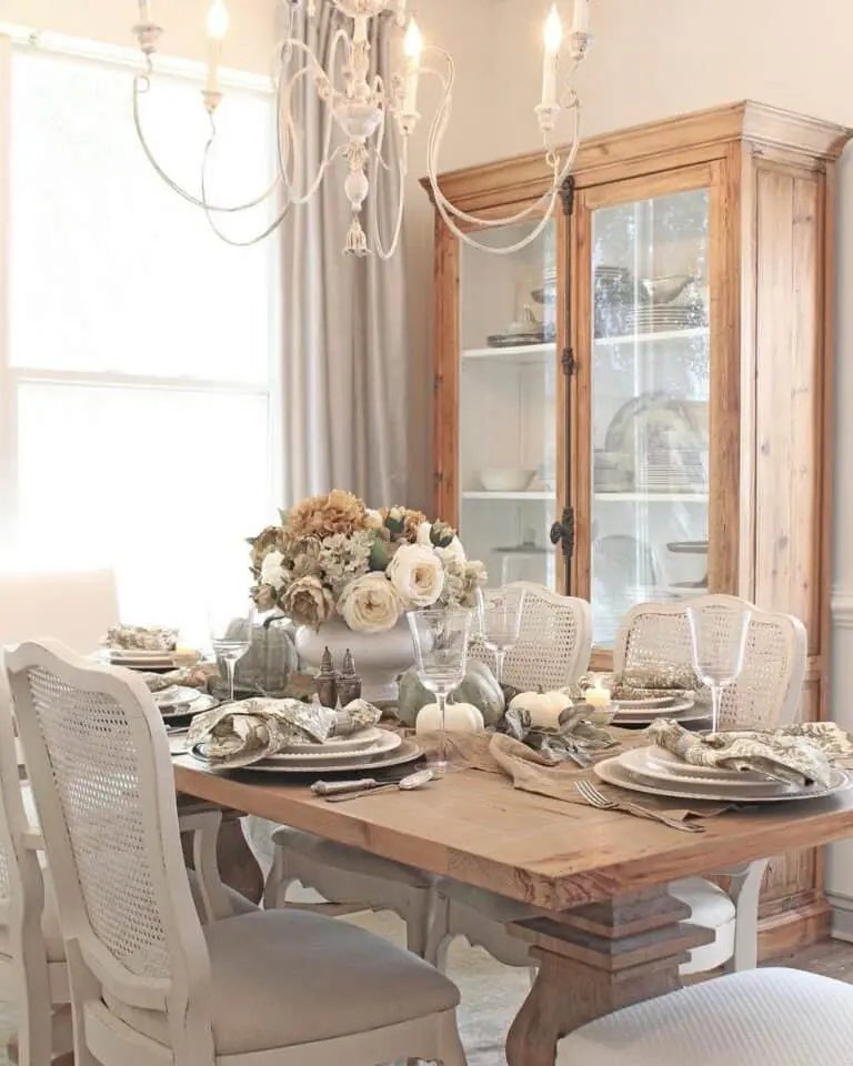 Soft Muted Fall Centerpieces