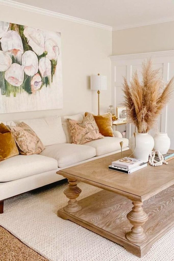 Soft Neutral Living Room Decor