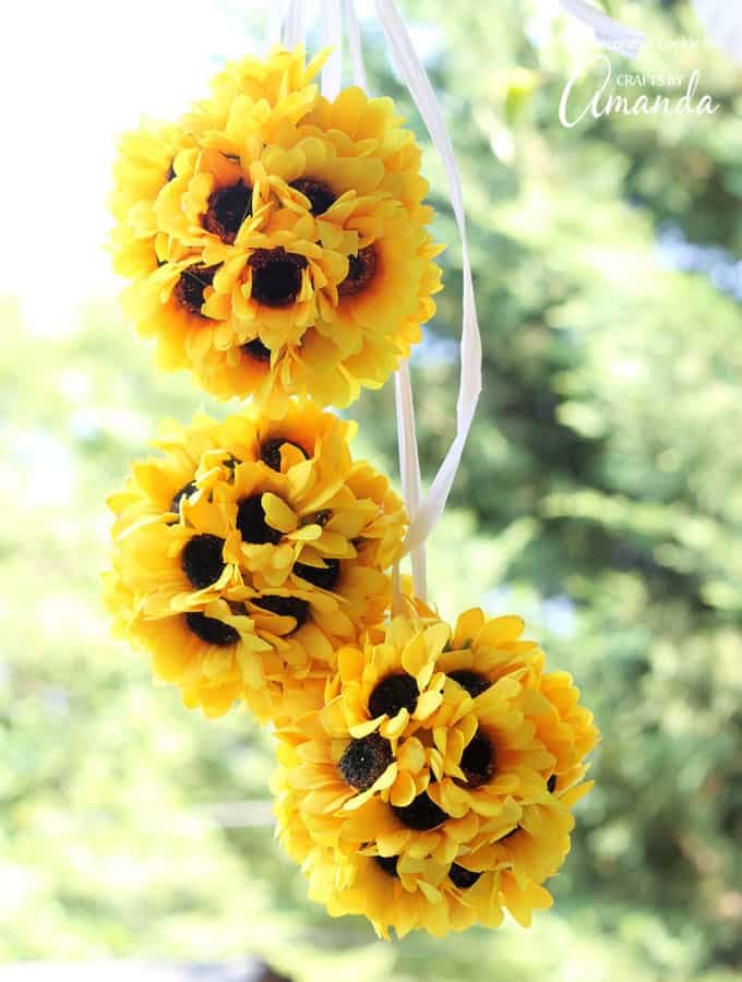 Sunflower Decor Kissing Balls