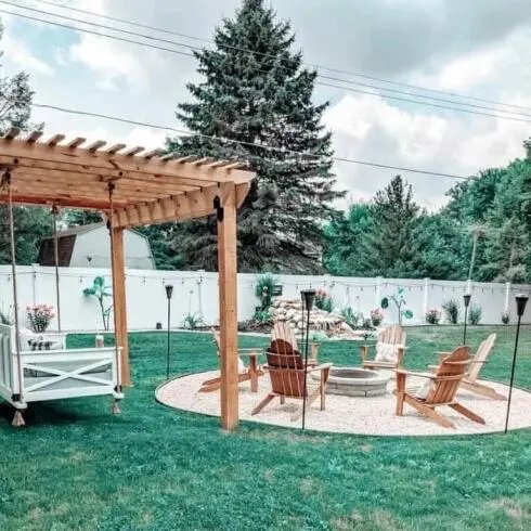 Torches, Chairs, and Swing