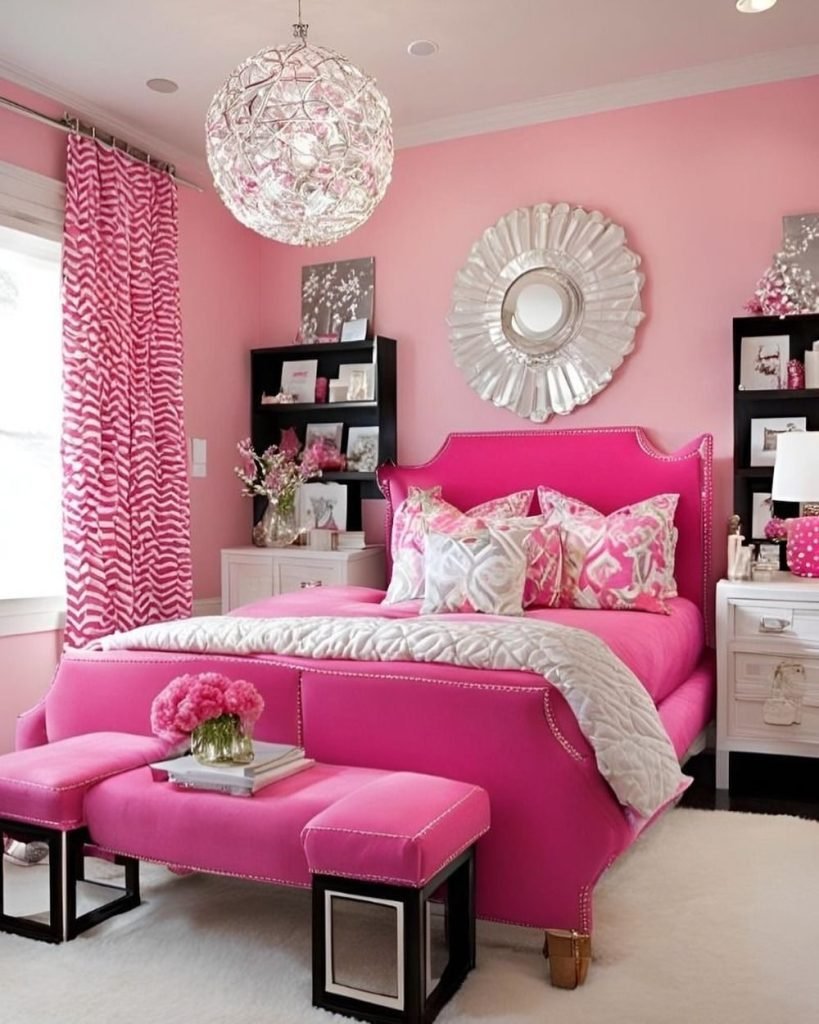 Vibrant Pink Room Design