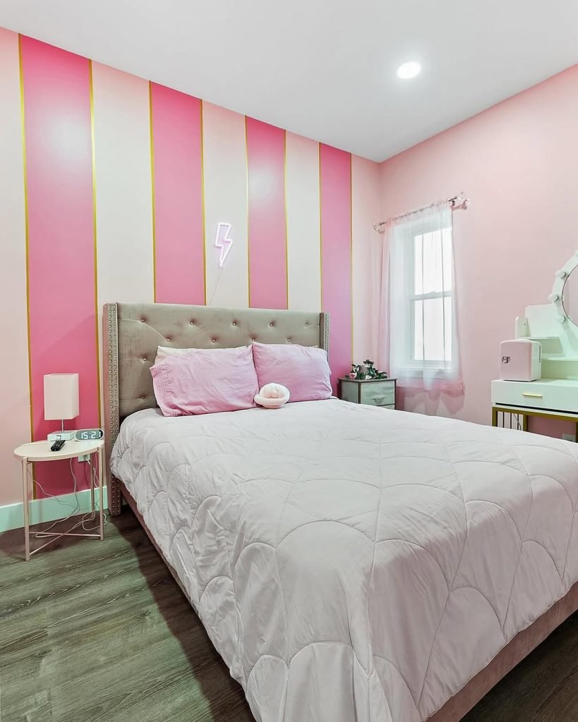 Vibrant Pink Stripe Retreat