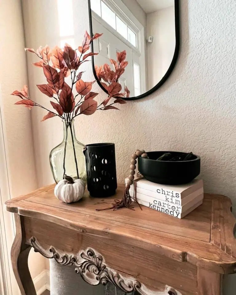 Vintage Console and Dark Accents