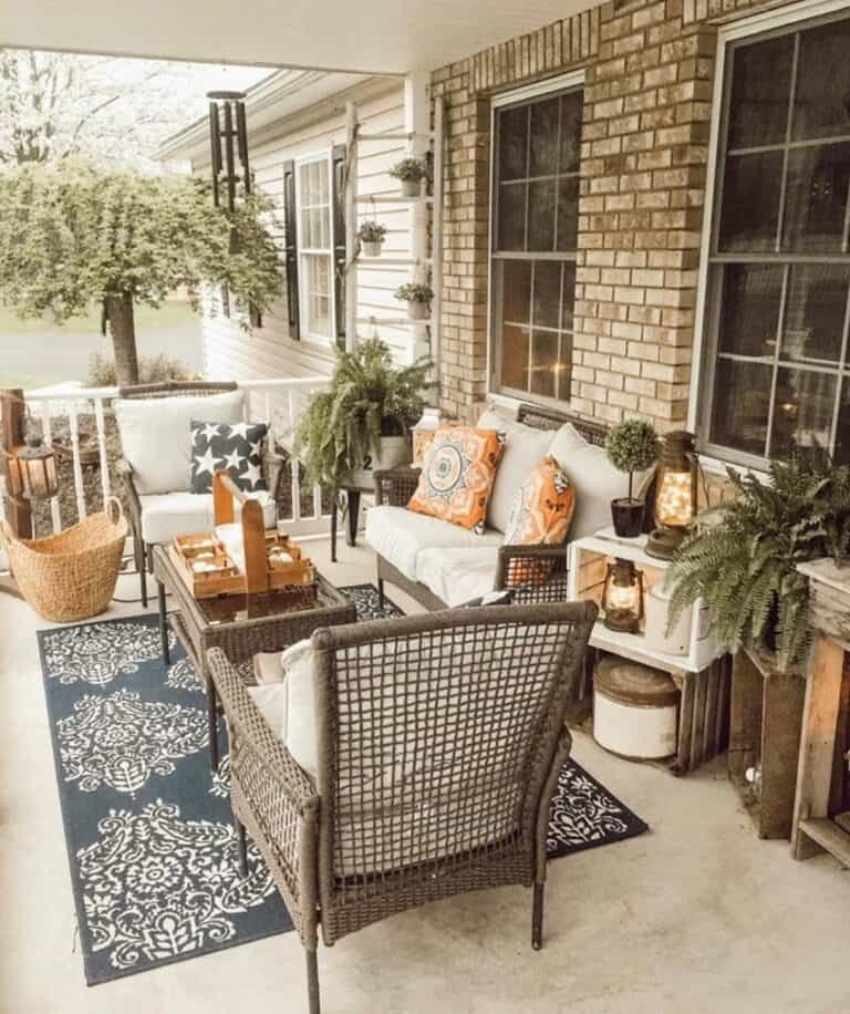 Vintage Décor by Brick Wall