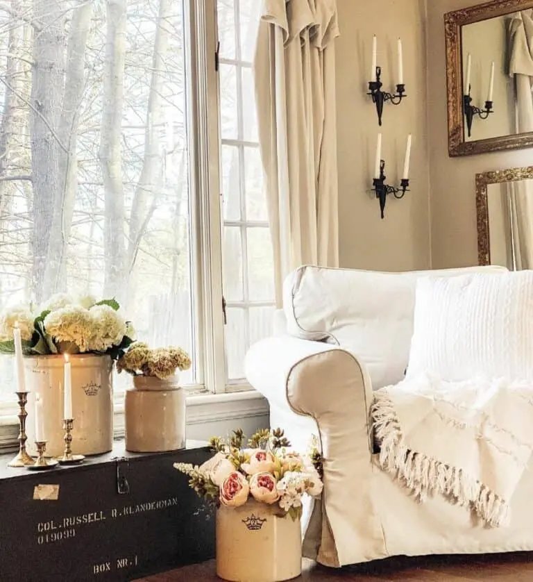Vintage Trunk by Window