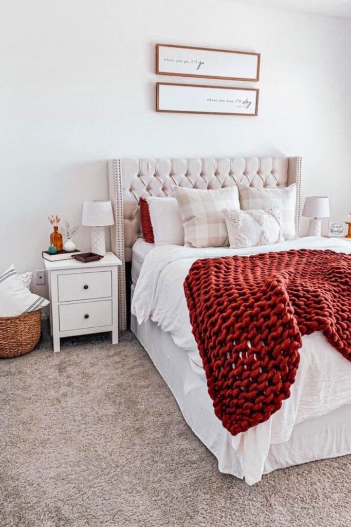 Warm Fall Bedroom Decor