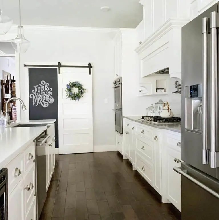 White Barn Door Decor