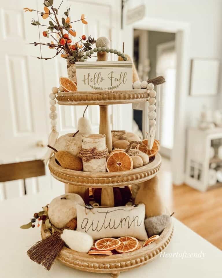 White Beads and Fall Elements