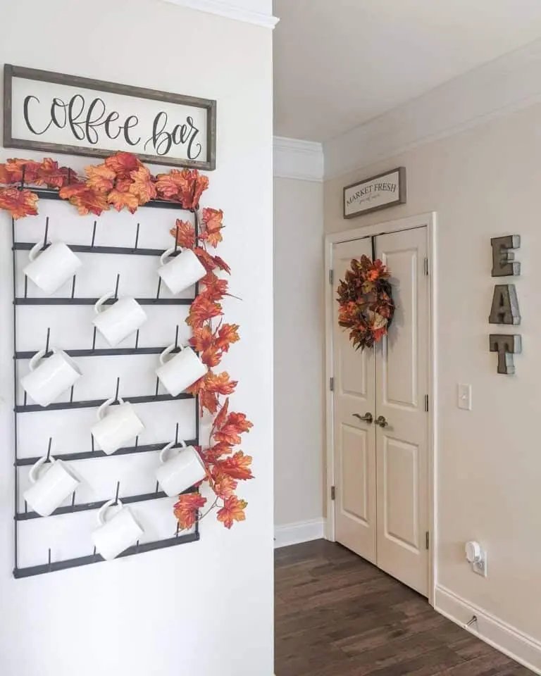 White Farmhouse Hallway Decor