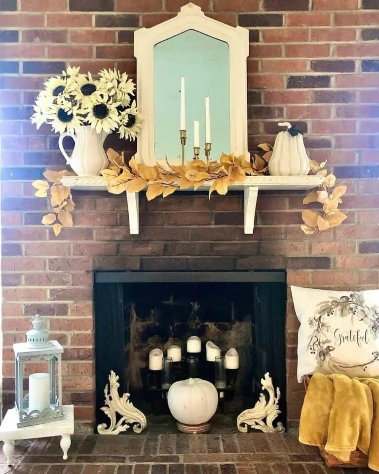 Yellow Fall Mantel Design