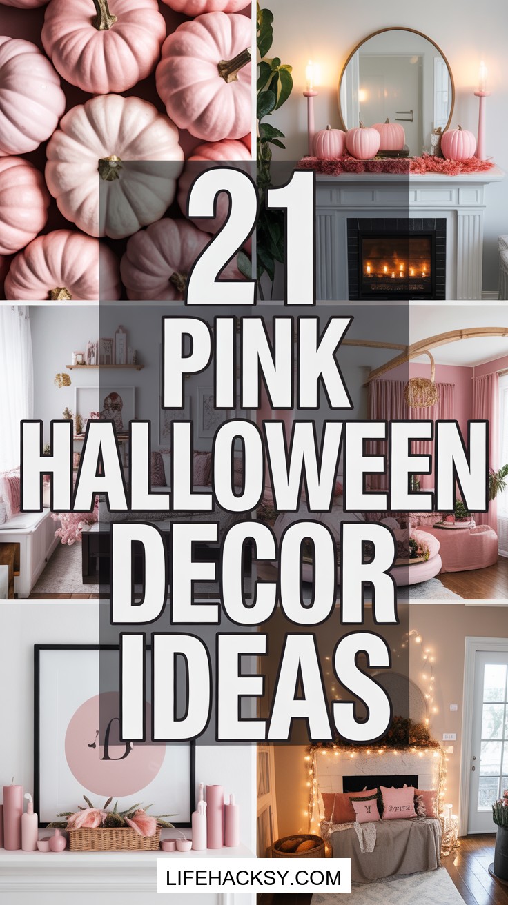 21 Pink Halloween Decor Ideas