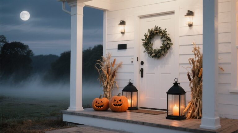 23 Hauntingly Stylish Farmhouse Halloween Decor Ideas