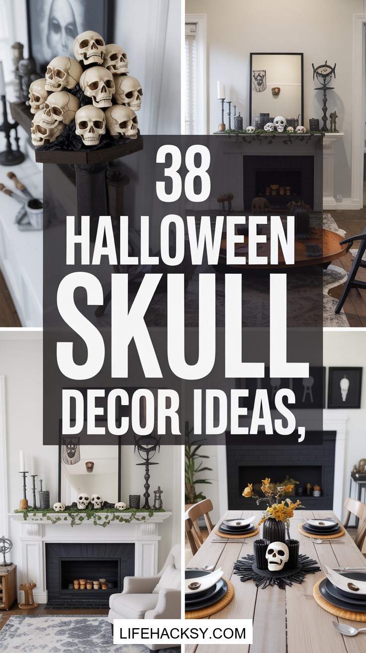 38 Halloween Skull Decor Ideas