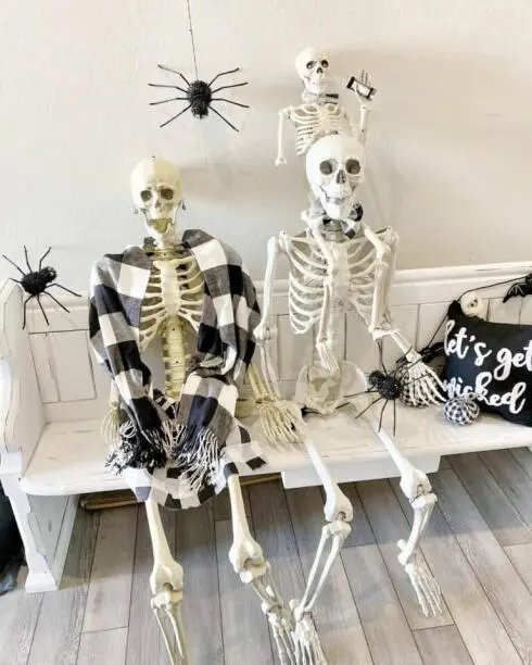 Entryway Bench Skeletons