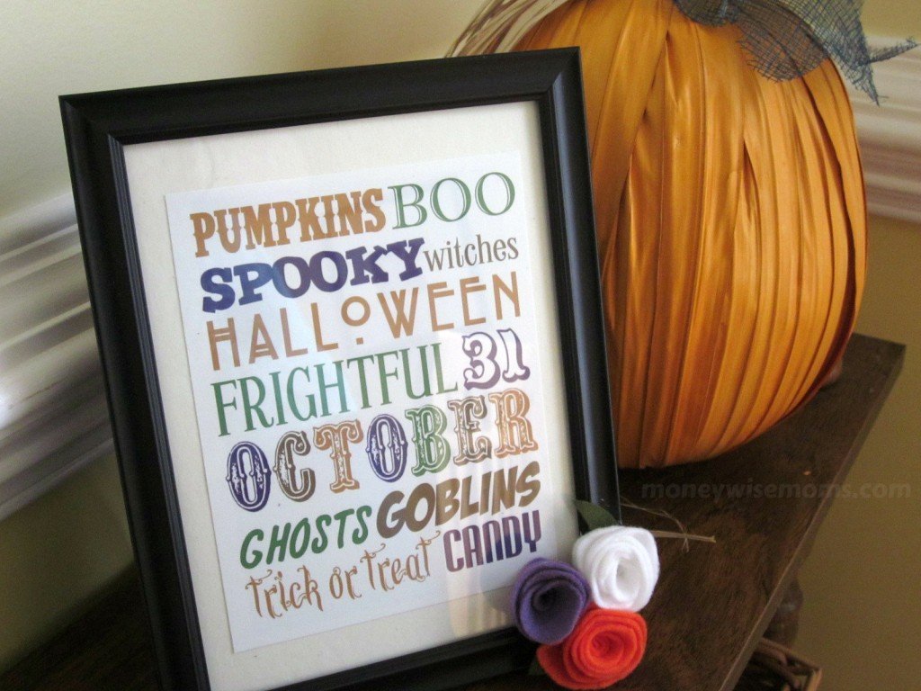 Felt Halloween Frame
