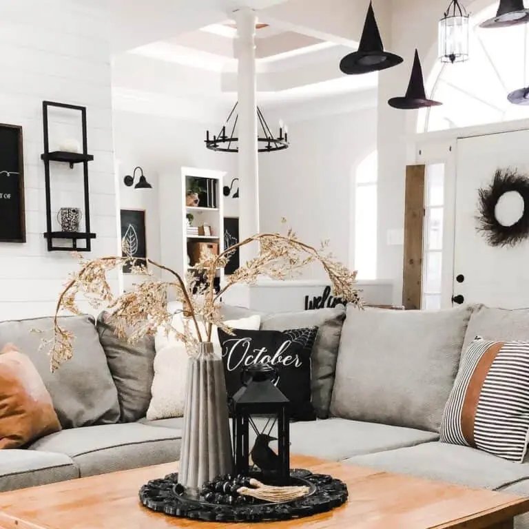 Gray Sectional Halloween Styling