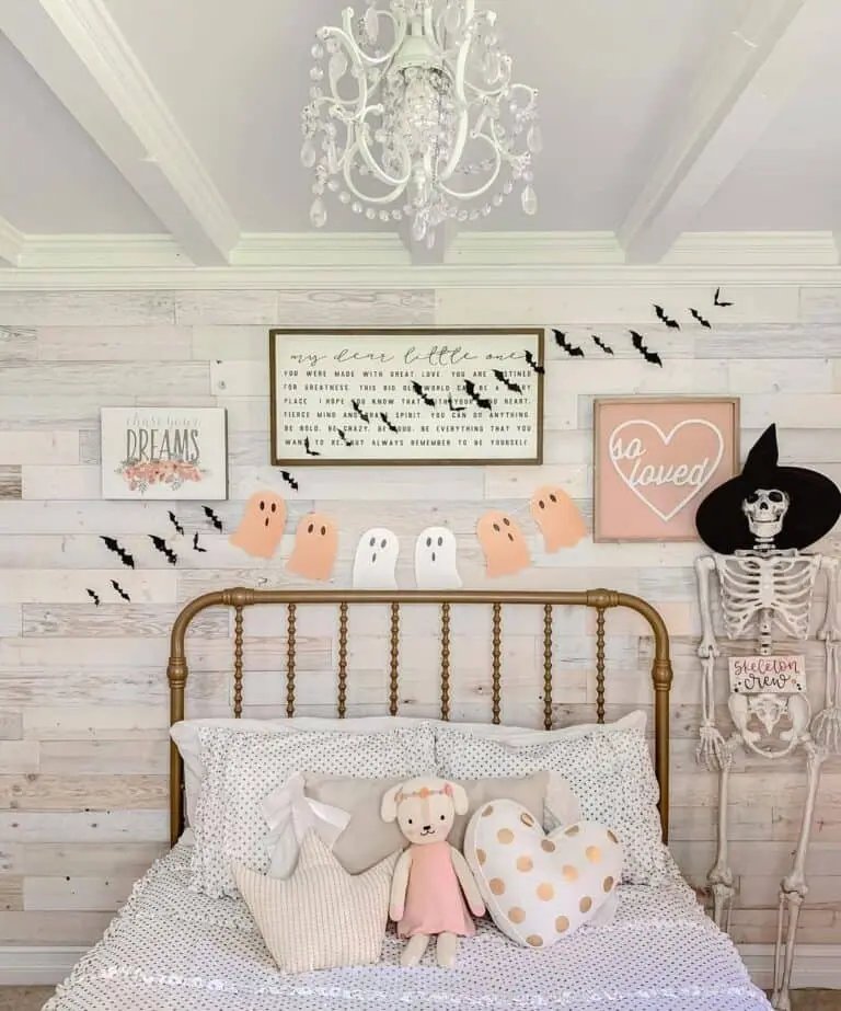 Halloween Birch Accent Wall