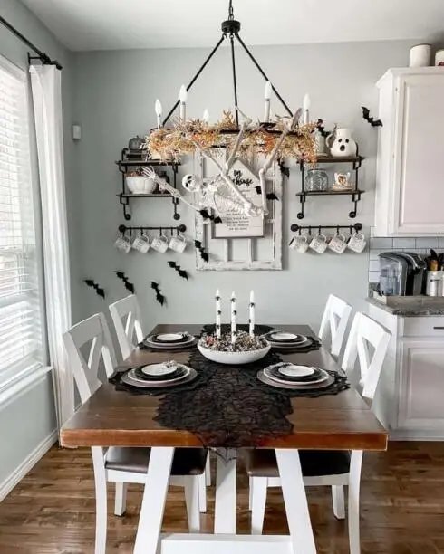 Halloween Kitchen Table Decor