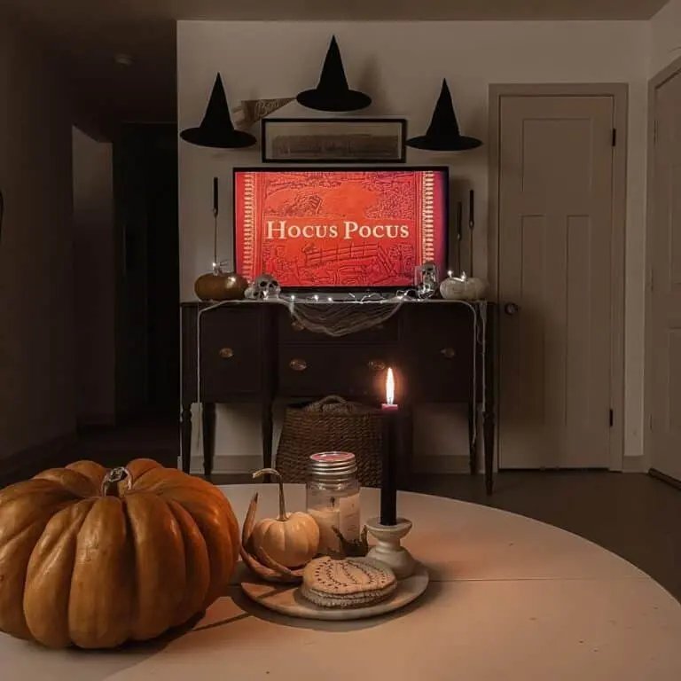 Halloween Living Room Setup