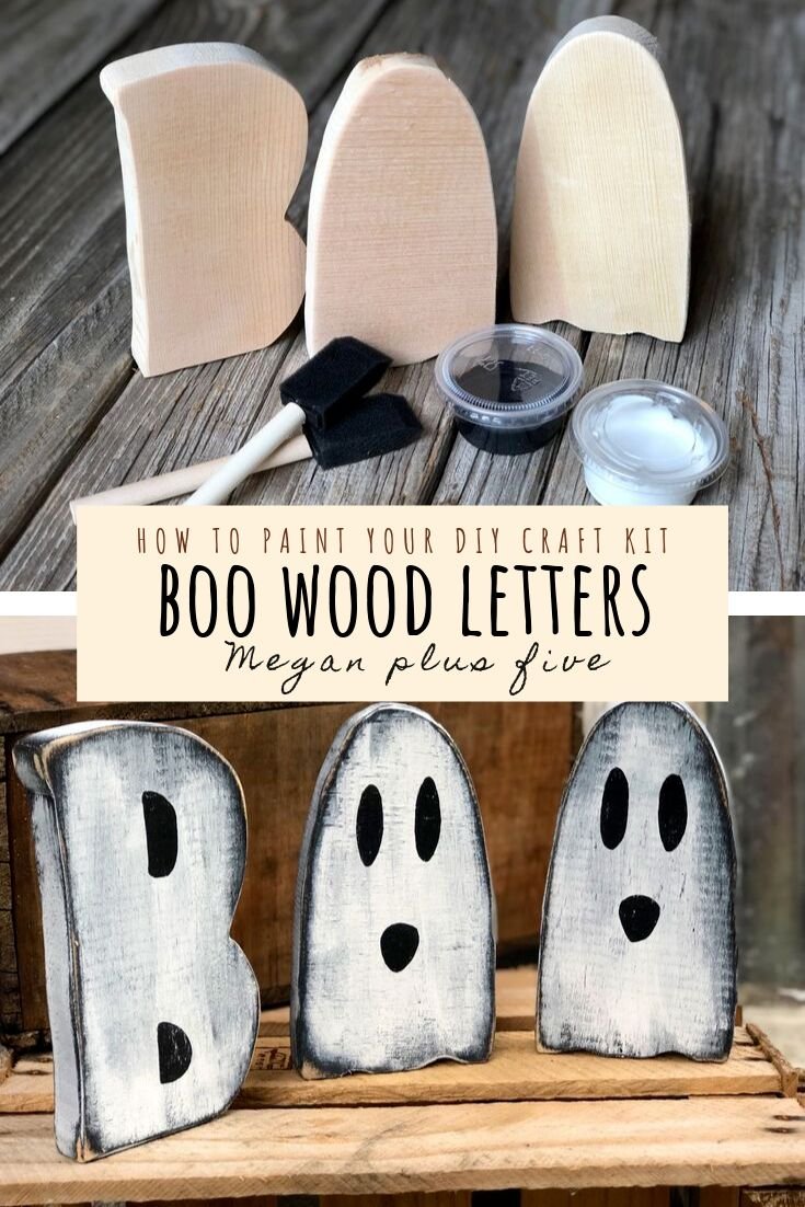 Halloween Wood Letters
