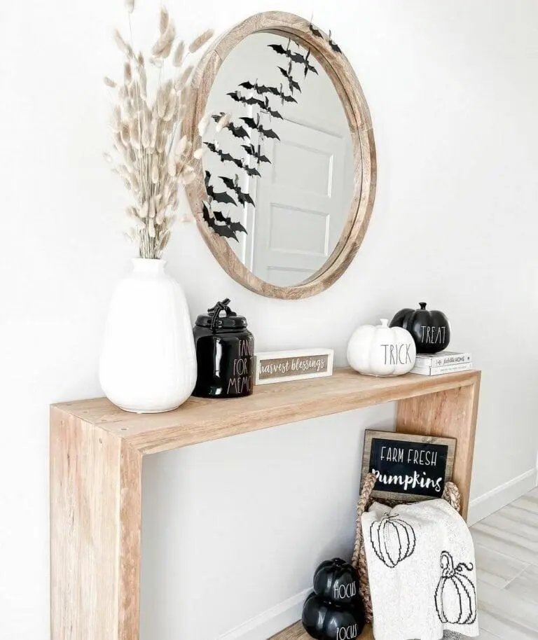 Monochrome Pumpkin Display