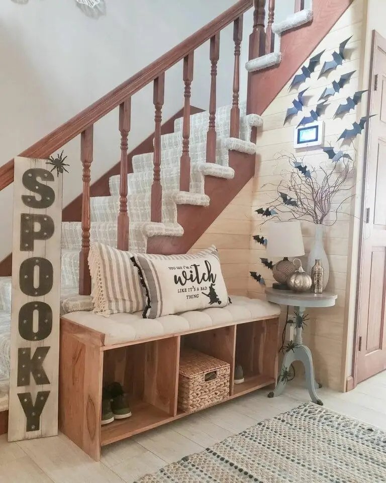 Neutral Halloween Entryway