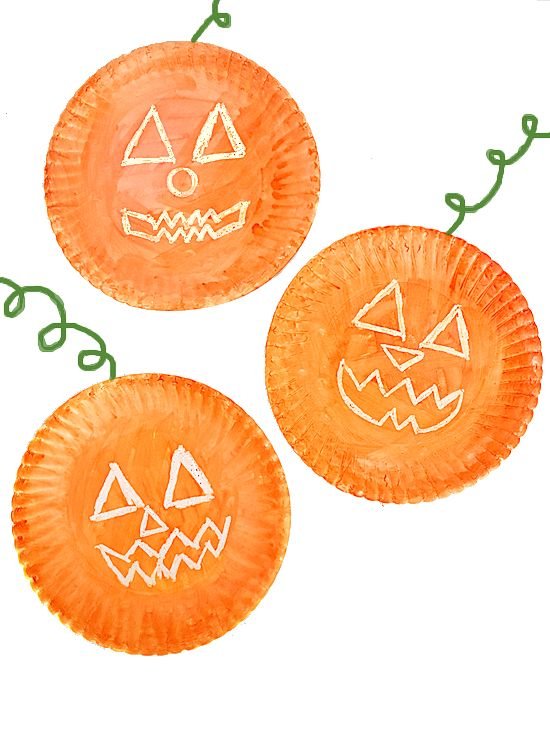 Paper Plate Pumpkin
