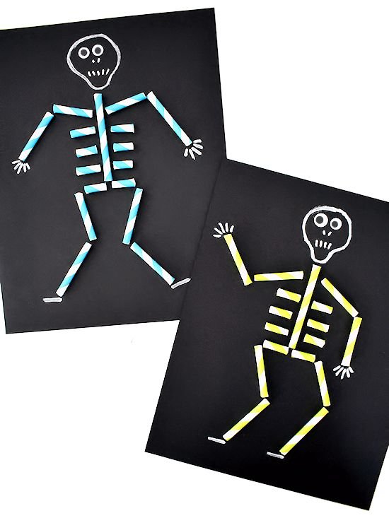 Paper Straw Skeletons