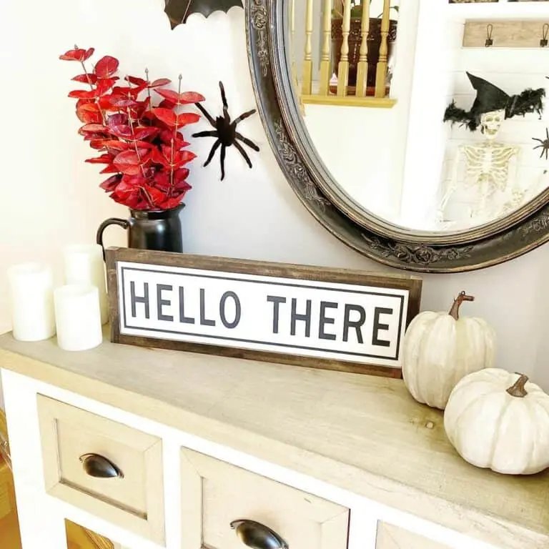 Red Leaves Farmhouse Decor