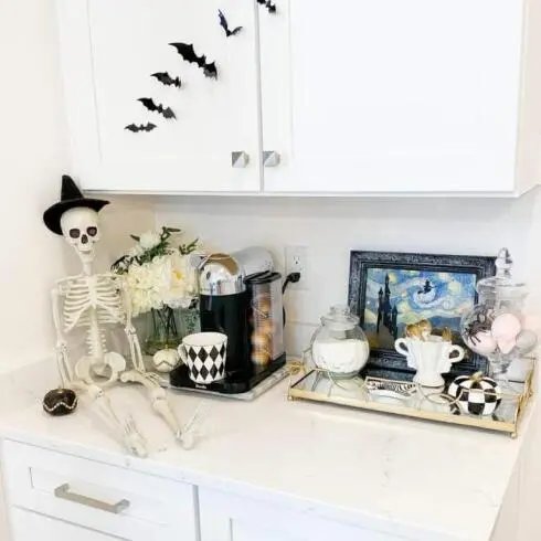Skeleton Barista Scene