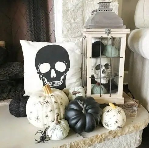 Skull and Pumpkin Hearth