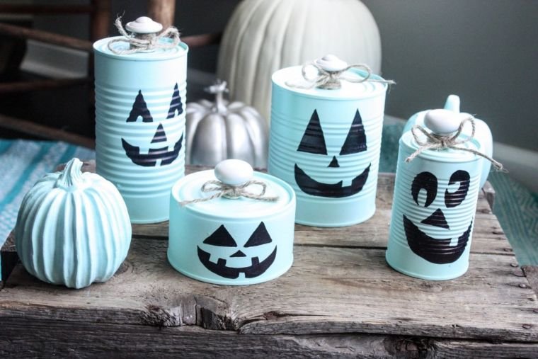 Tin Can Pumpkins