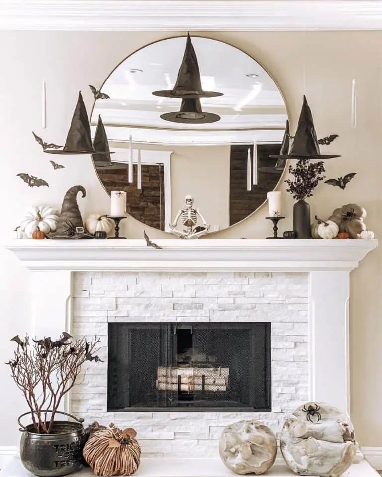 Witch Hat Mantel Display