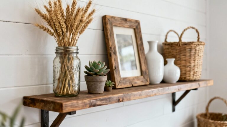 29 Farmhouse Shelf Decorating Ideas to Style Your Home
